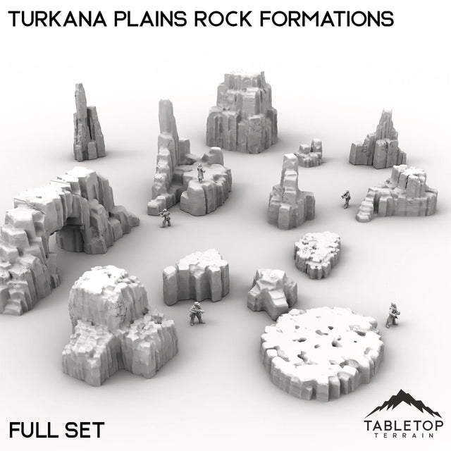 Tabletop Terrain Terrain Full Set Turkana Plains Rock Formations