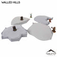 Tabletop Terrain Terrain Full Set Walled Hills Wargaming Hills