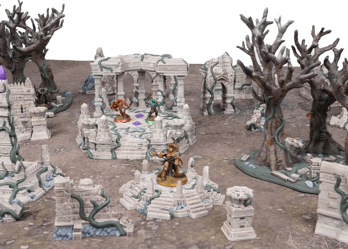 Tabletop Terrain Terrain Full Table Set / 32mm Competitive Fantasy Ruins and Jungles