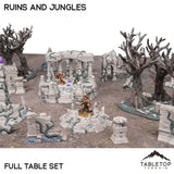 Tabletop Terrain Terrain Full Table Set / 32mm Competitive Fantasy Ruins and Jungles