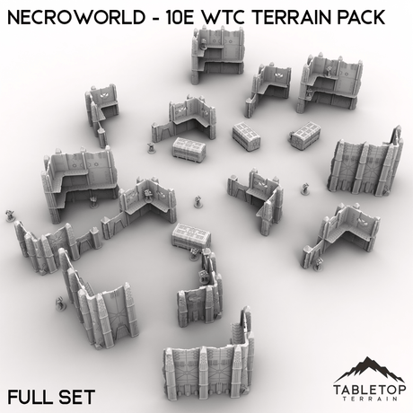 Tabletop Terrain Terrain Full Tournament Set NecroWorld - 10e WTC Terrain Pack