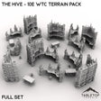 Tabletop Terrain Terrain Full Tournament Set The Hive - WTC compatible Terrain Pack