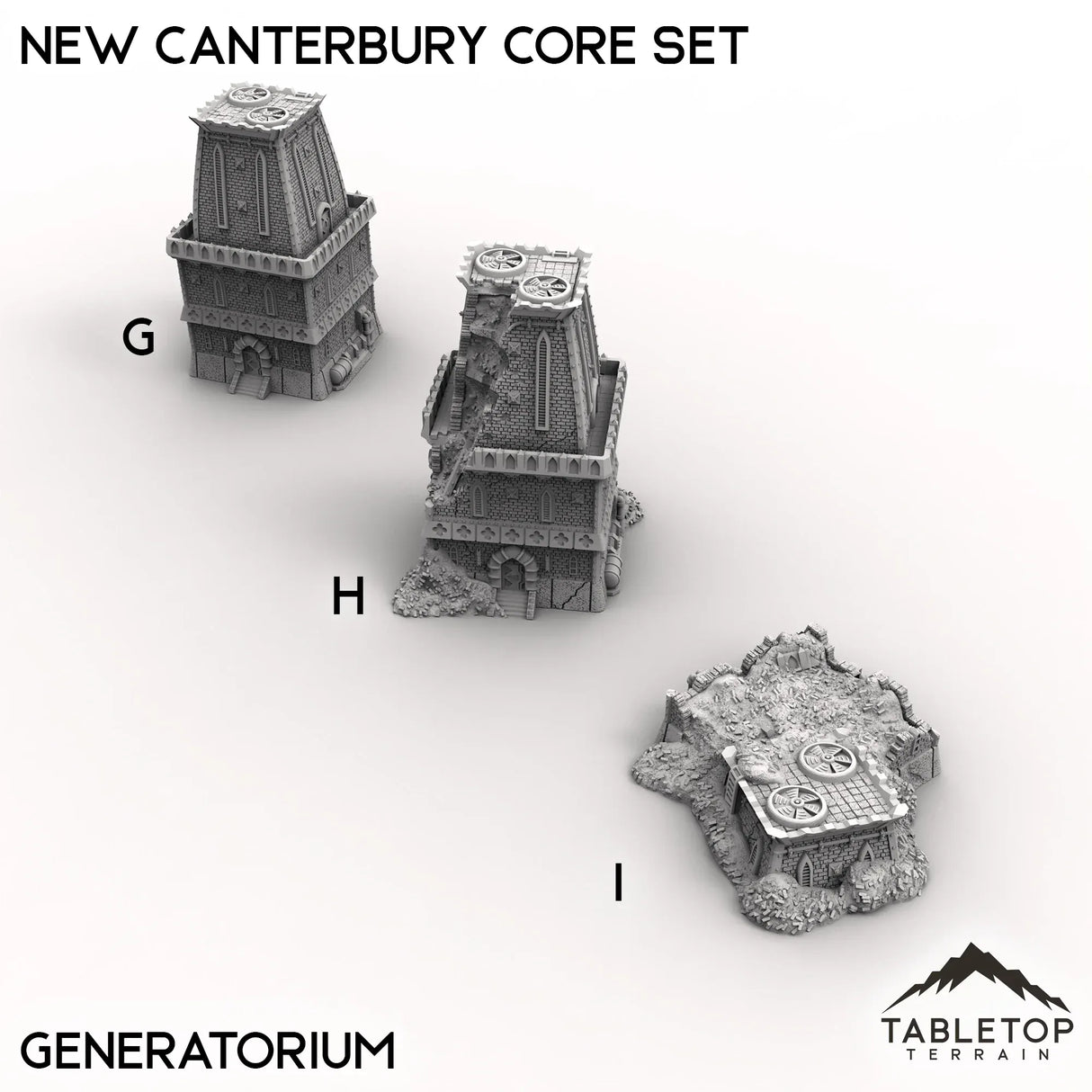 Tabletop Terrain Terrain G: Generatorium - Intact New Canterbury Core Set - 6mm