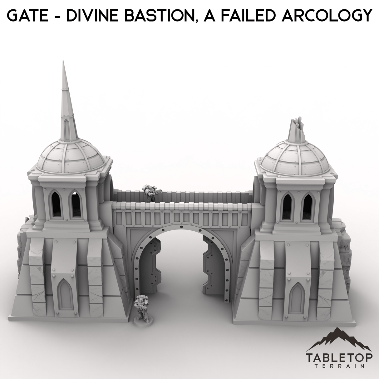 Tabletop Terrain Terrain Gate - Divine Bastion, a Failed Arcology