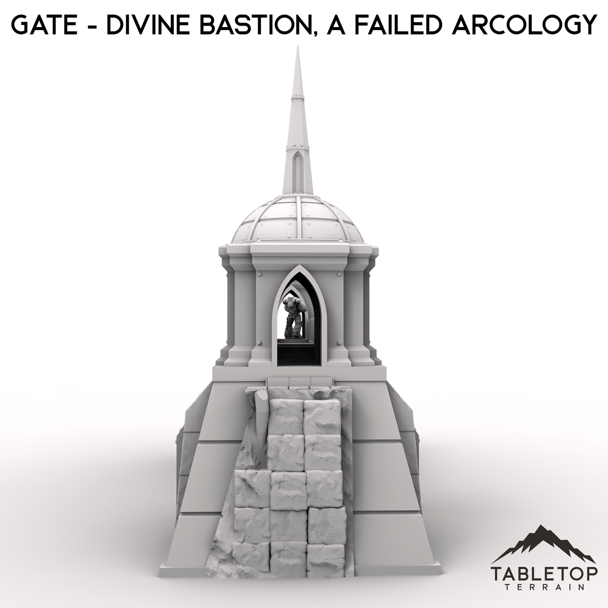 Tabletop Terrain Terrain Gate - Divine Bastion, a Failed Arcology