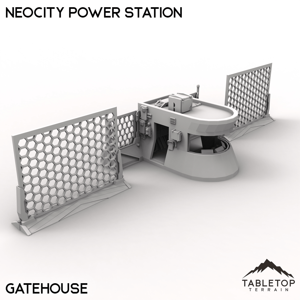 Tabletop Terrain Terrain Gatehouse / 32mm NeoCity Power Station