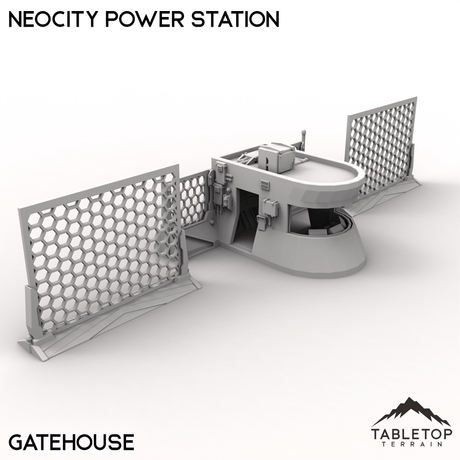 Tabletop Terrain Terrain Gatehouse / 32mm NeoCity Power Station