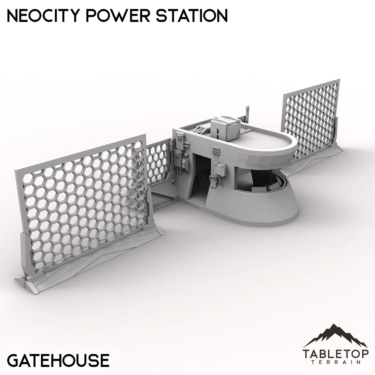 Tabletop Terrain Terrain Gatehouse / 32mm NeoCity Power Station