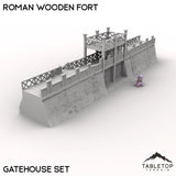Tabletop Terrain Terrain Gatehouse / 32mm Roman Wooden Fort