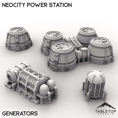 Tabletop Terrain Terrain Generators / 32mm NeoCity Power Station