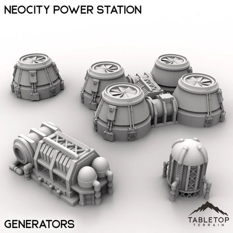 Tabletop Terrain Terrain Generators / 32mm NeoCity Power Station