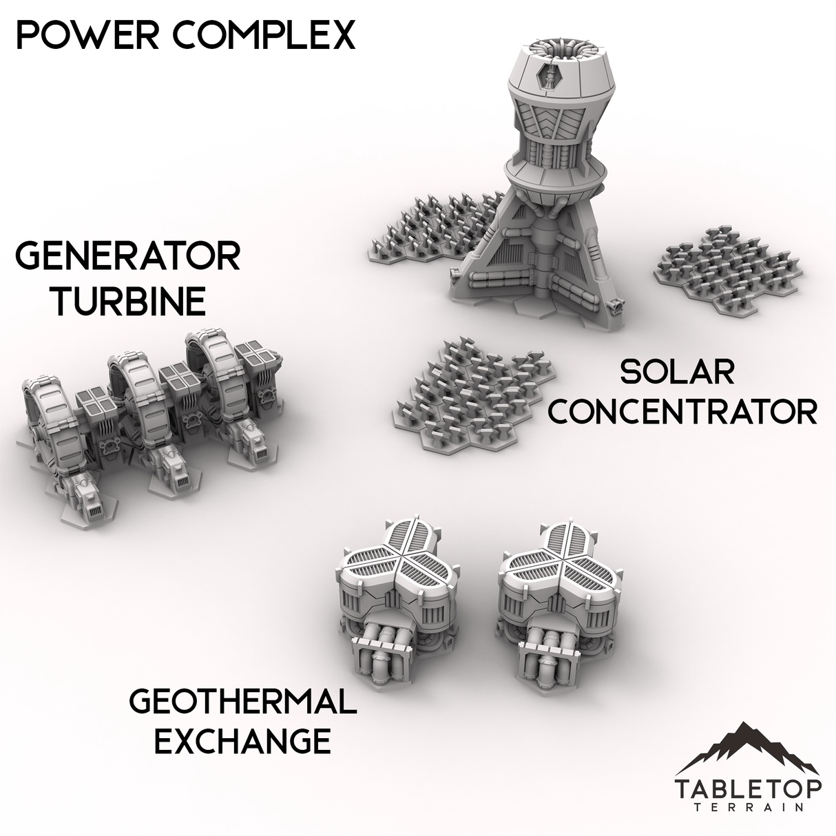 Tabletop Terrain Terrain Geothermal Exchange HEXTECH Power Complex - 6mm