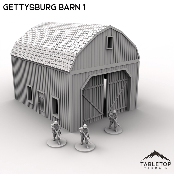 Tabletop Terrain Terrain Gettysburg Barn 1