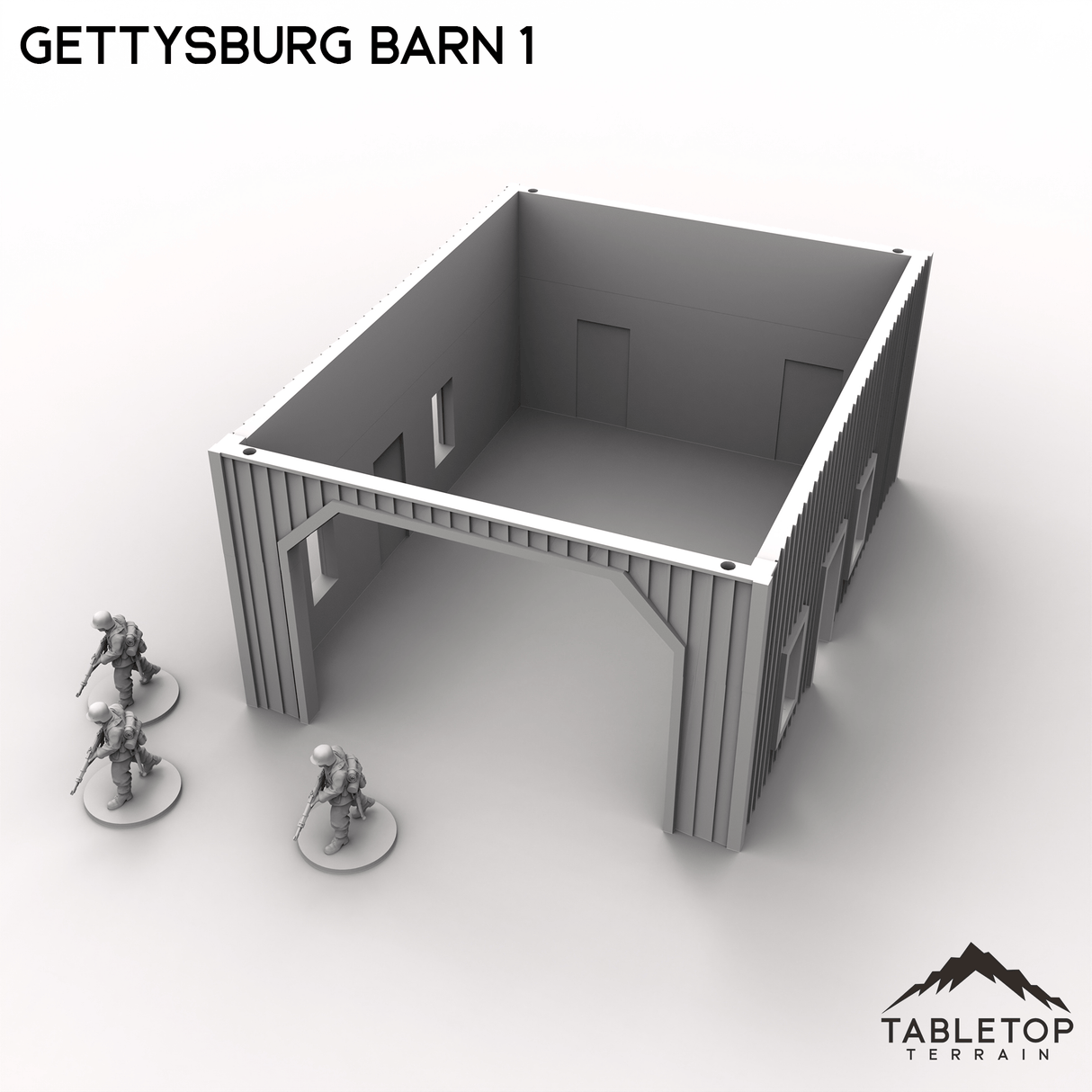 Tabletop Terrain Terrain Gettysburg Barn 1
