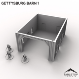 Tabletop Terrain Terrain Gettysburg Barn 1