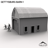Tabletop Terrain Terrain Gettysburg Barn 1
