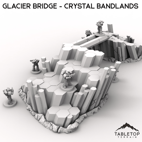 Tabletop Terrain Terrain Glacier Bridge - Crystal Bandlands