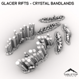 Tabletop Terrain Terrain Glacier Rifts - Crystal Bandlands