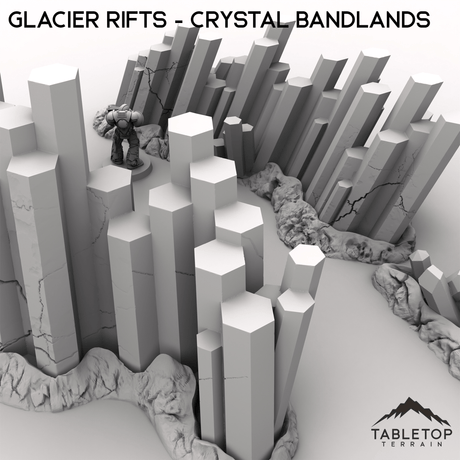 Tabletop Terrain Terrain Glacier Rifts - Crystal Bandlands