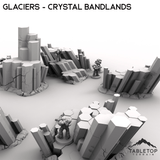 Tabletop Terrain Terrain Glaciers - Crystal Bandlands