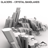 Tabletop Terrain Terrain Glaciers - Crystal Bandlands