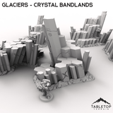 Tabletop Terrain Terrain Glaciers - Crystal Bandlands