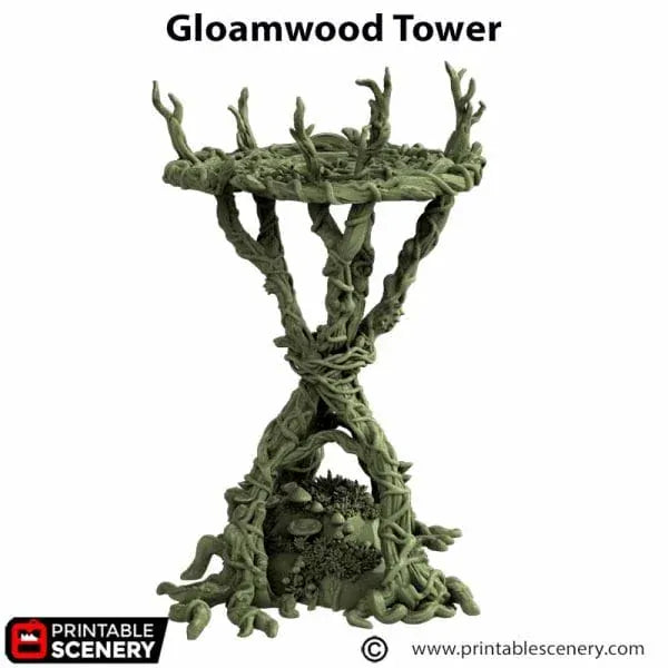 Tabletop Terrain Terrain Gloamwood Tower - The Gloaming Swamp