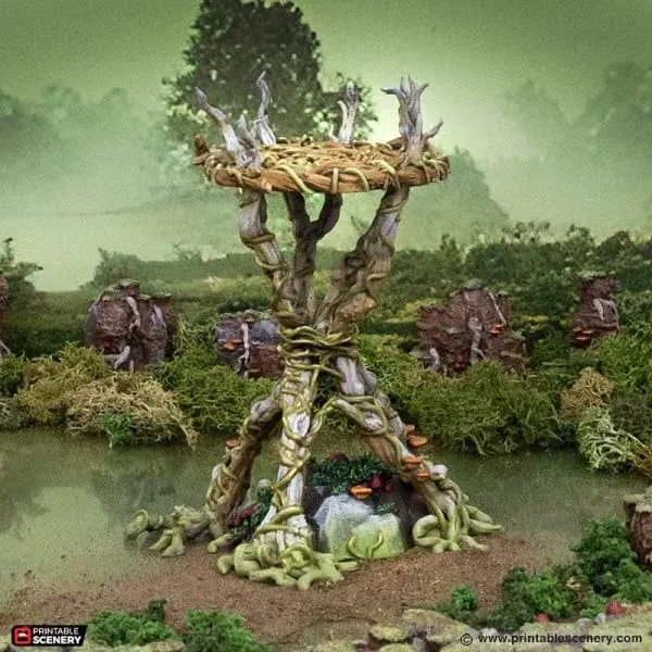Tabletop Terrain Terrain Gloamwood Tower - The Gloaming Swamp