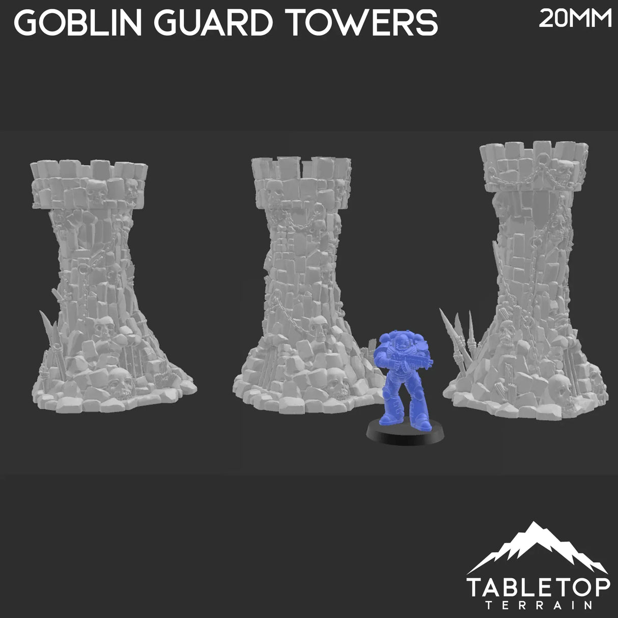 Tabletop Terrain Terrain Goblin Guard Towers - Fantasy Terrain