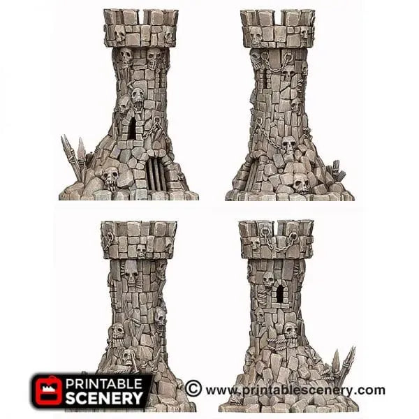 Tabletop Terrain Terrain Goblin Guard Towers - Fantasy Terrain