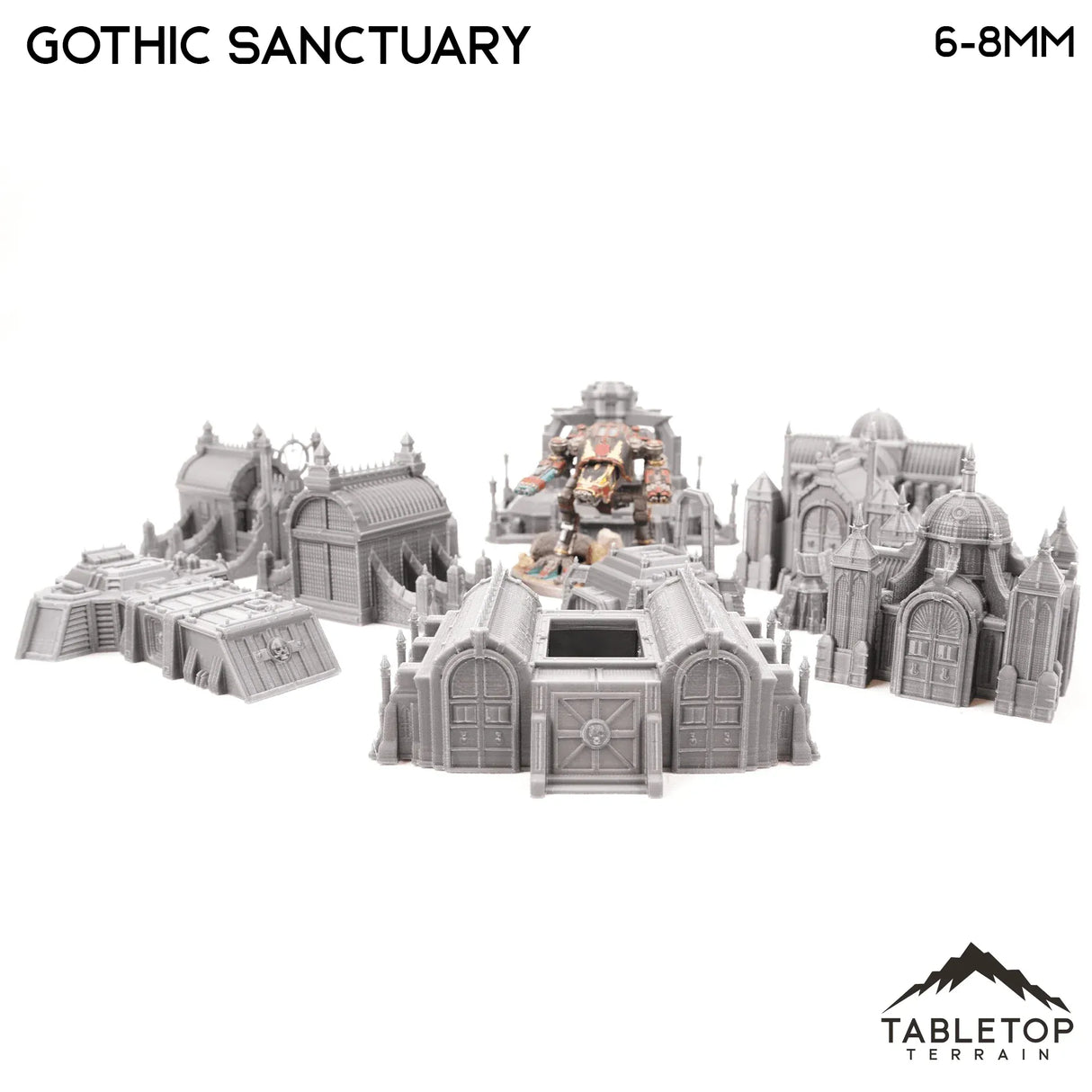 Tabletop Terrain Terrain Gothic Sanctuary 8mm Small Scale Terrain Pack