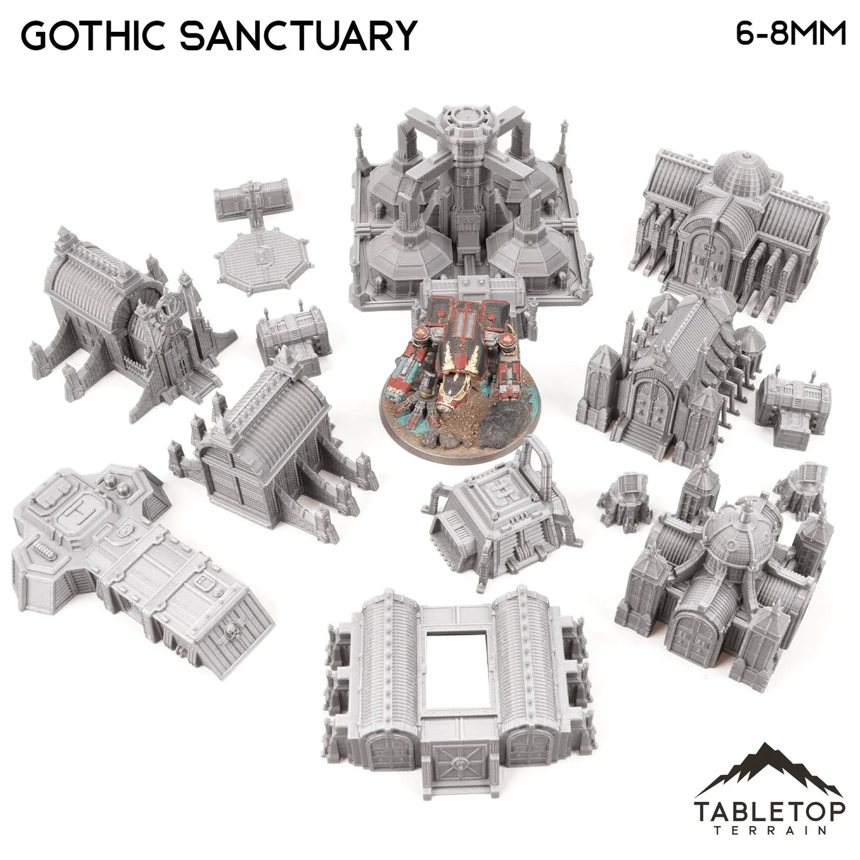 Tabletop Terrain Terrain Gothic Sanctuary 8mm Small Scale Terrain Pack