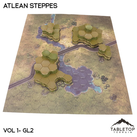 Tabletop Terrain Terrain Grasslands #2 Compatible Map Hill Sets - Atlean Steppes