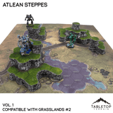 Tabletop Terrain Terrain Grasslands #2 Compatible Map Hill Sets - Atlean Steppes