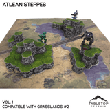 Tabletop Terrain Terrain Grasslands #2 Compatible Map Hill Sets - Atlean Steppes