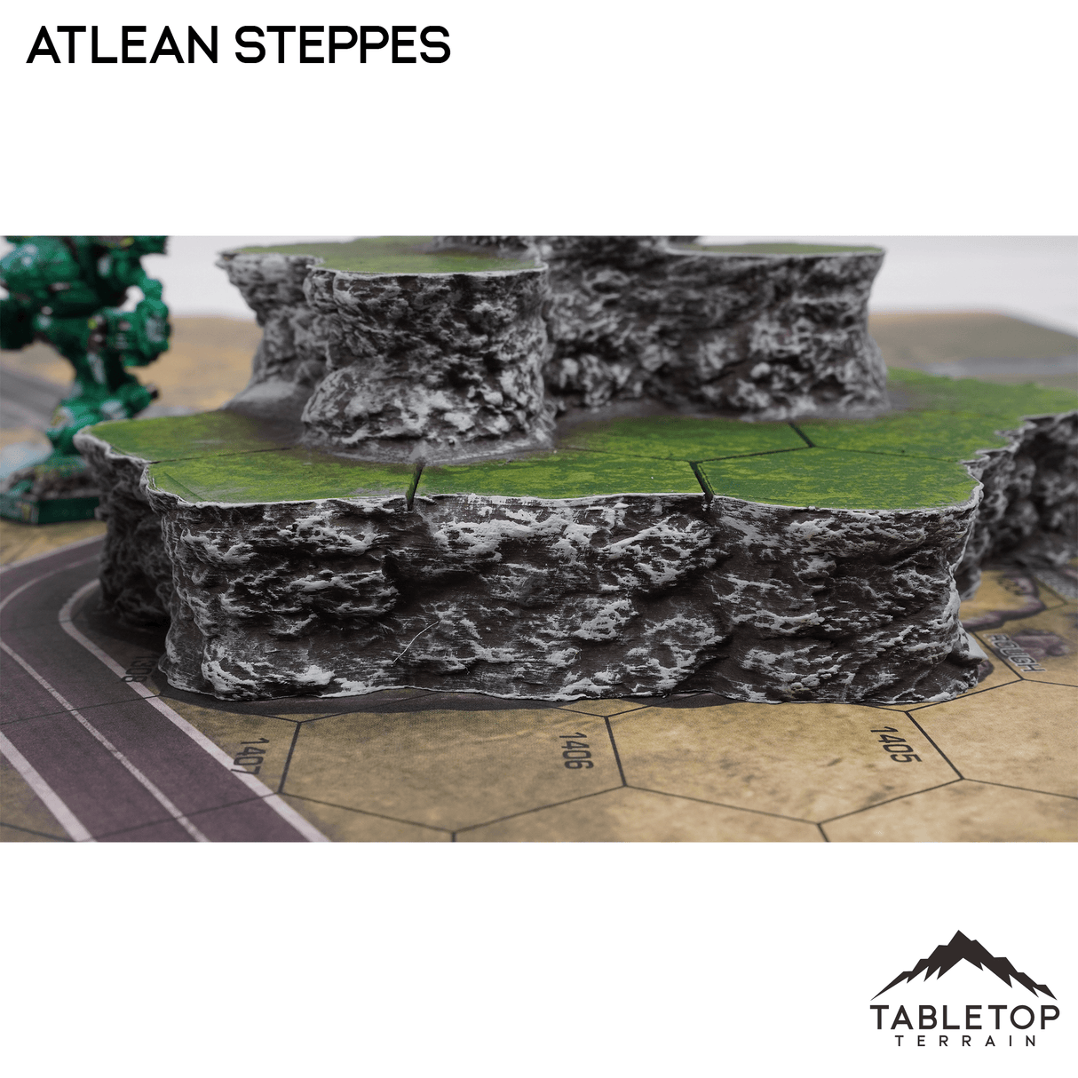 Tabletop Terrain Terrain Grasslands #2 Compatible Map Hill Sets - Atlean Steppes