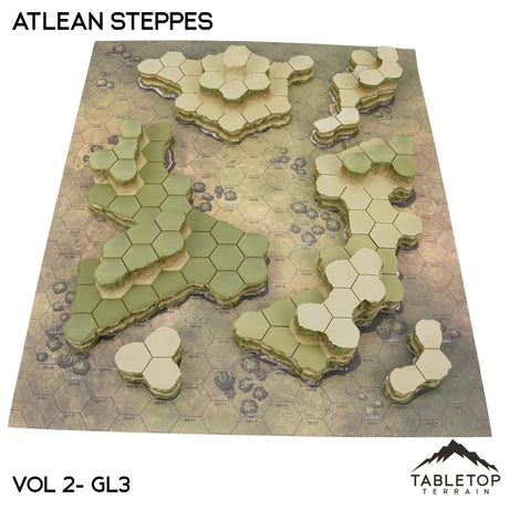 Tabletop Terrain Terrain Grasslands #3 Compatible Map Hill Sets - Atlean Steppes
