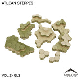 Tabletop Terrain Terrain Grasslands #3 Compatible Map Hill Sets - Atlean Steppes