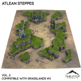 Tabletop Terrain Terrain Grasslands #3 Compatible Map Hill Sets - Atlean Steppes