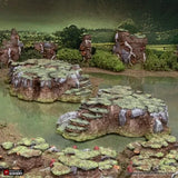 Tabletop Terrain Terrain Grassy Gnolls - The Gloaming Swamp