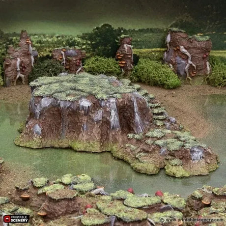 Tabletop Terrain Terrain Grassy Gnolls - The Gloaming Swamp