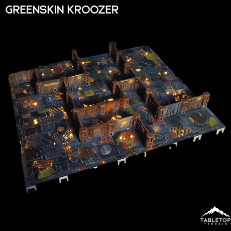 Tabletop Terrain Terrain Greenskin Kroozer Boarding Actions Compatible Terrain Set