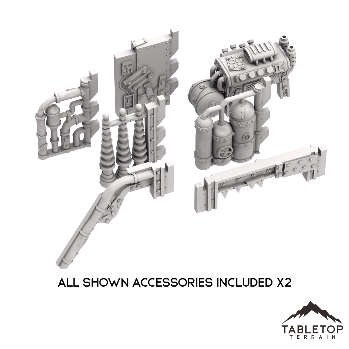 Tabletop Terrain Terrain Greenskin Kroozer Boarding Actions Compatible Terrain Set