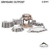 Tabletop Terrain Terrain Grimdark Outpost 8mm Small Scale Terrain Pack