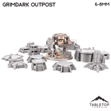 Tabletop Terrain Terrain Grimdark Outpost 8mm Small Scale Terrain Pack