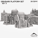 Tabletop Terrain Terrain Grimdark Platform Set - Smoke and Steel