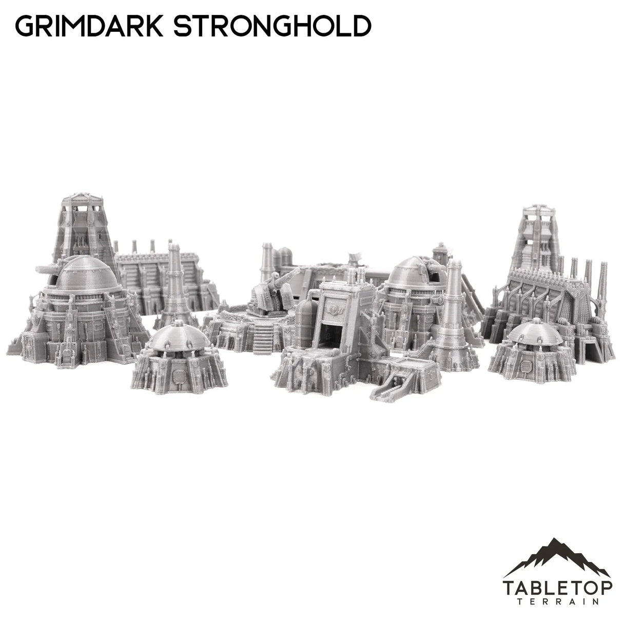 Tabletop Terrain Terrain Grimdark Stronghold 8mm Small Scale Terrain Pack