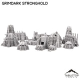Tabletop Terrain Terrain Grimdark Stronghold 8mm Small Scale Terrain Pack