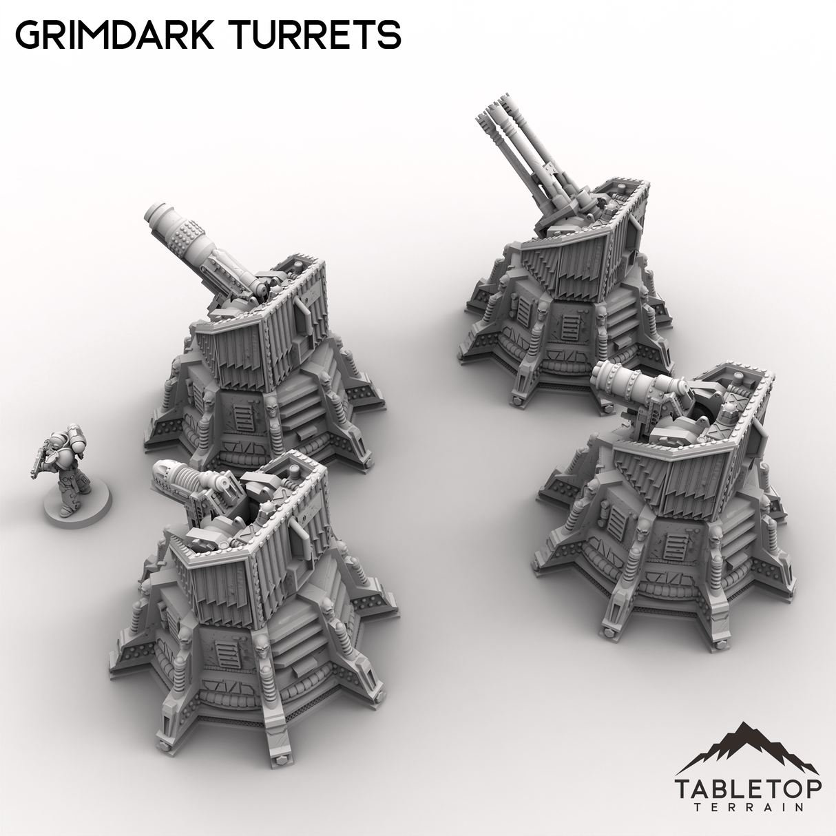 Tabletop Terrain Terrain Grimdark Turrets