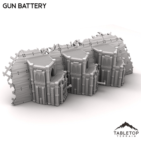 Tabletop Terrain Terrain Gun Battery - Abyssal Redeemer Crashed Flagship